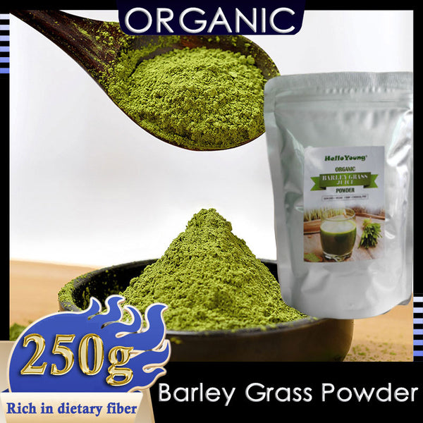 HelloYoung HelloYoung Imported Unsweetened Premium Organic Barley Grass Contains Iron Vitamin C, & Vitamin E – Non-GMO