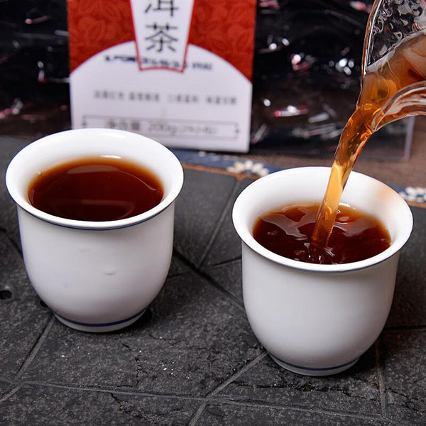 HelloYoungTea Premium Yunnan Pu-erh Ripe Black Tea Loose Leaf  Aged & Earthy, Digestive Health