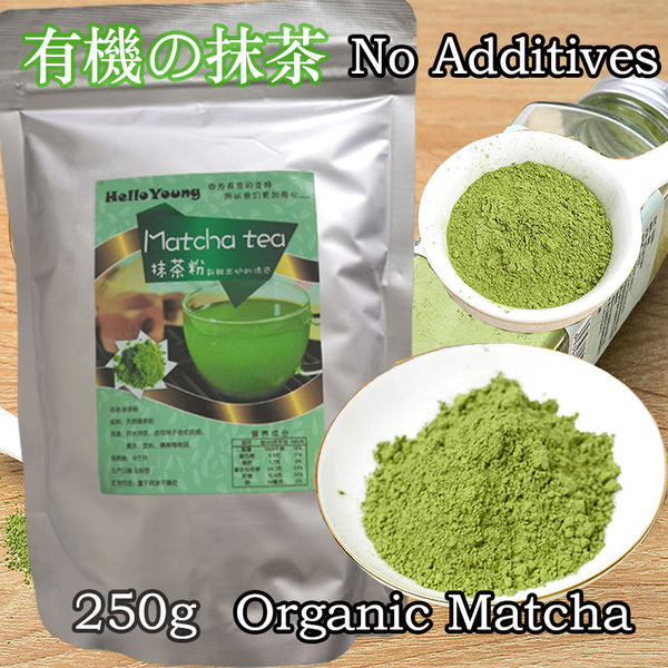 HelloYoung Matcha Powder Green Tea Powder 250g Great Coffee Alternative for Energy and Stamina Focus weight loss products
