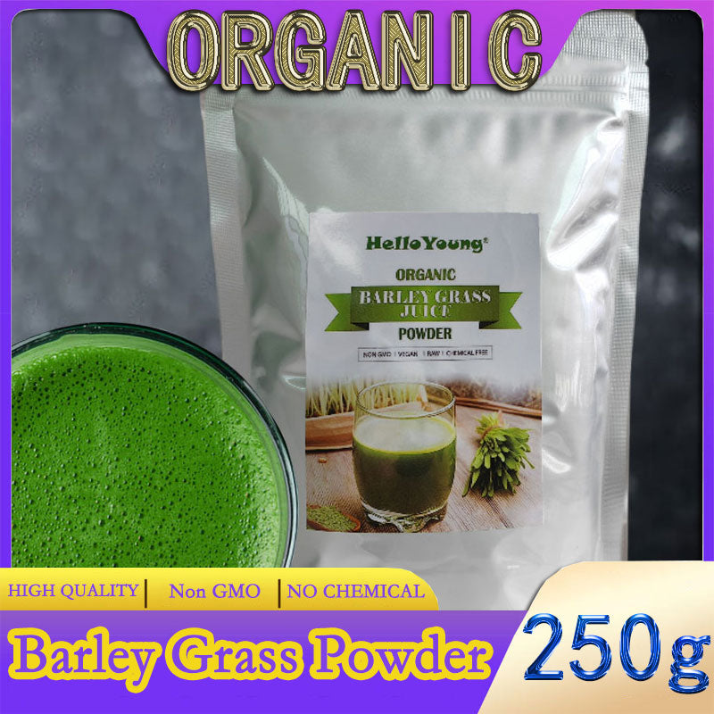 HelloYoung Barley grass official store Organic Barley Grass Powder original 250g burning fat, purifying liver, lowering cholesterol Main image