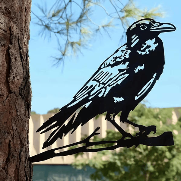CIFbuy™ Gorgeous Metal Bird Tree Decoration - Yard Art with Metal Crows & Owls, Unique Charm, Steel Art Garden Sculptures, Outstanding Outdoor Statues Transforming Backyards, Sturdy Iron Craft, Collectible Figurines.