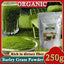 HelloYoung Barley Grass Powder 100% Pure & Organic Organic Barley Grass Powder Pure Organic Barley for Women and Men 250g Barley Green Grass Juice Powder with Rich Dietary Fiber, No Addtives