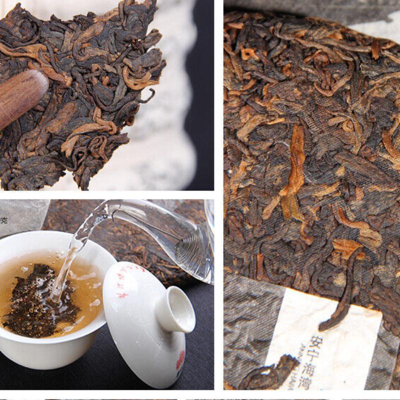 HelloYoungTea Yunnan Pu'er Tea Liangpin Series 2017 Haiwan Old Comrade Lianggong Ripe Tea 400g