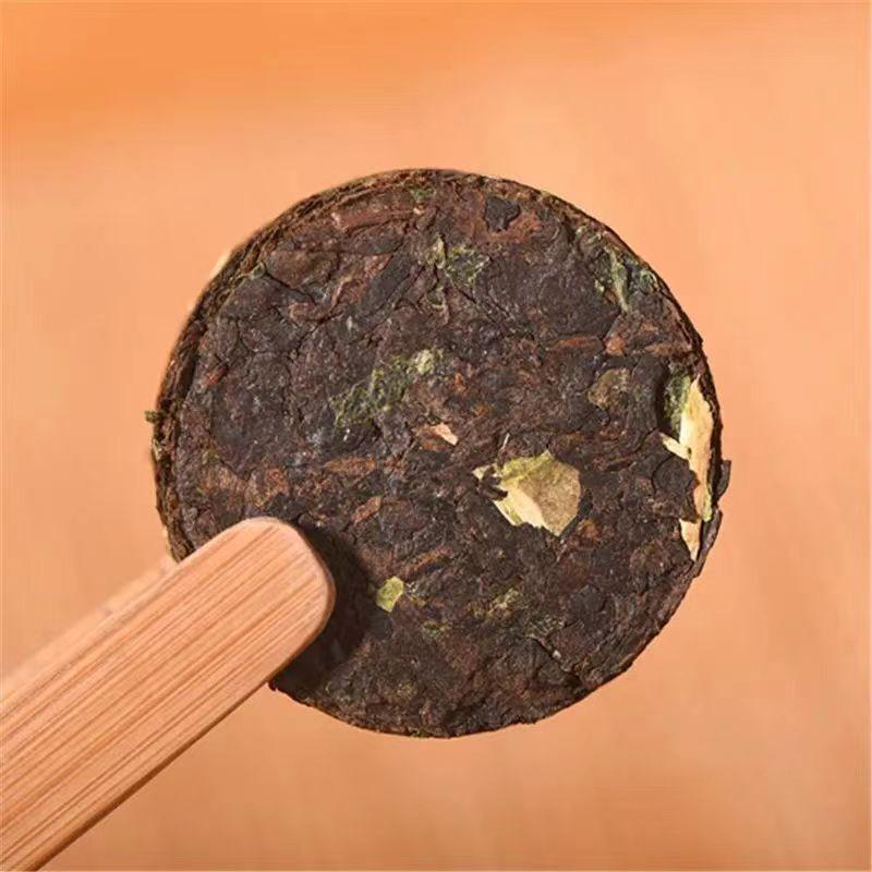 HelloYoungTea Puerh Cooked Tea Cake Yunnan Natural Ripe Pu'er Tea Mini Pu-erh Black Tea 12Pcs