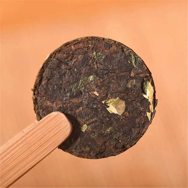 HelloYoungTea Puerh Cooked Tea Cake Yunnan Natural Ripe Pu'er Tea Mini Pu-erh Black Tea 12Pcs