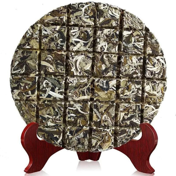 Peony King White Tea Cake Fuding White Peony Tea Bai Mu Dan High Mountain 450g 牡丹王白茶饼 福鼎白牡丹茶 白牡丹 高山 450克