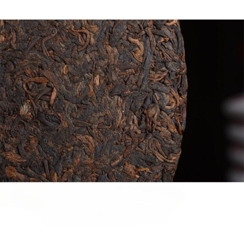 357g/Cake Yunnan Pu'er Tea Cooked Tea Cake Yunnan Qizi Cake Tea Pure Ingredients