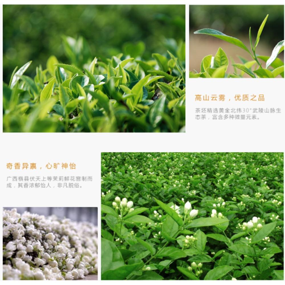 HelloYoungTea 250g Organic Jasmine Green Tea Loose Leaf Chinese Premium Natural Flower Tea