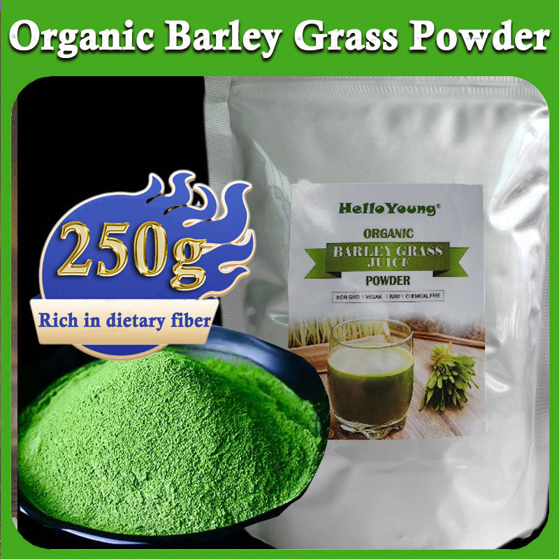 HelloYoung Barley grass powder original barley grass powder willy ong moistening intestines, burning fat, purifying liver, lowering cholesterol