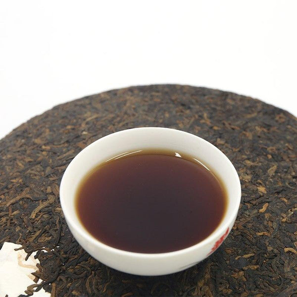 HelloYoungTea Yunnan Gong Ting Ripe Pu'er Tea, Chinese Palace Shu Pu'er 2018, 357g