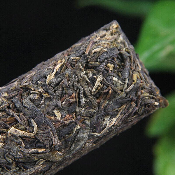 HelloYoungTea 150g Golden BarIceland Gold Brick Puerh Raw Brick Tea Mengku Gold Leaf Flower