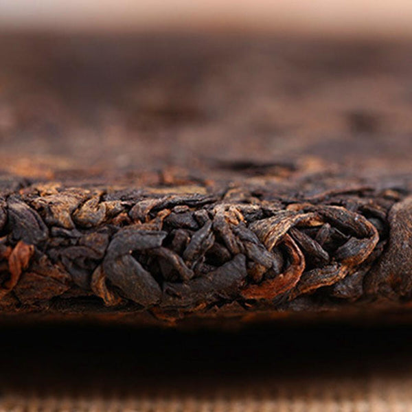 HelloYoungTea Menghai Ancient Tree Ripe Puerh Tea Cake 357g Brown Yunnan Cooked Tea