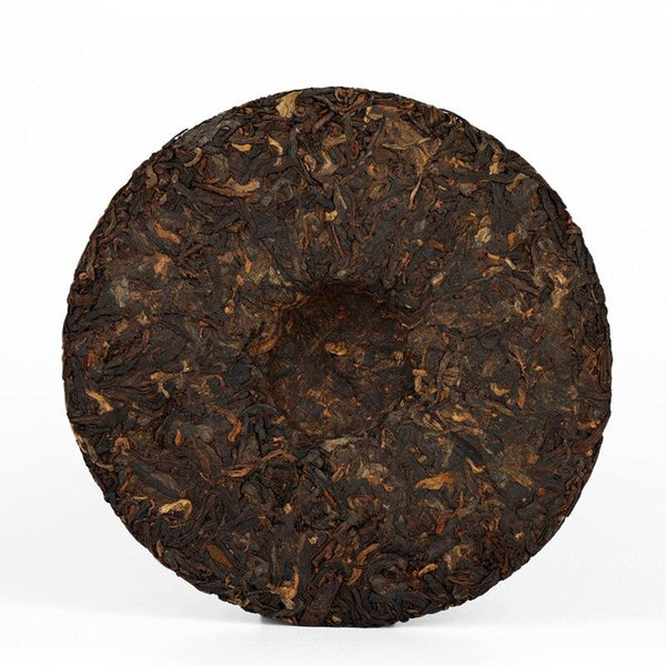 HelloYoungTea 2021 Haiwan Lao Tong Zhi Shu Puerh, Yunnan Yi Mountain Classic Tea Cake "Cizi" Aged Shou Puerh 357g