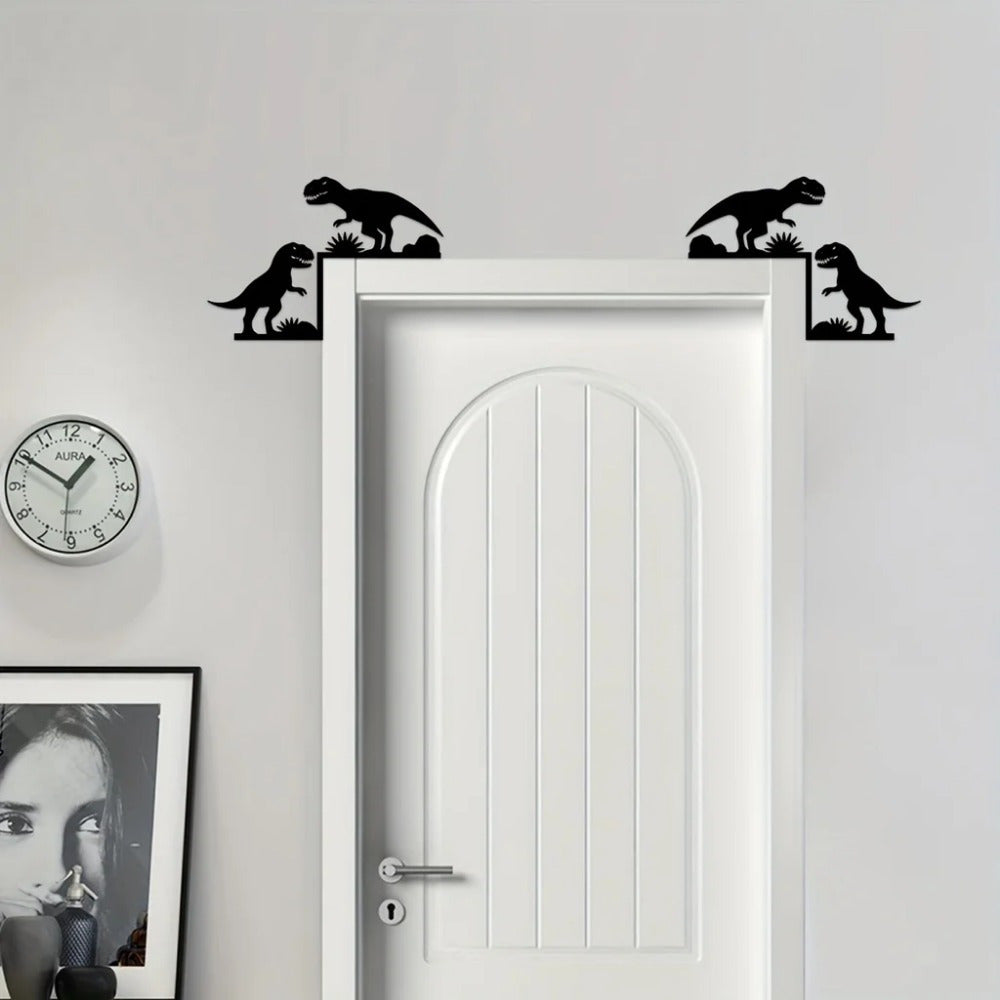 CIFbuy™ Elegant Metal Dinosaur Boar Wall Decor Sticker - Decorative Door Corner Art Elevates Home Decor with Whimsical Prehistoric Flair, Perfect Metal Hanging for Christmas, Festival Statue Decor & Rustic Interiors, Wall Sculptures. Secondary image