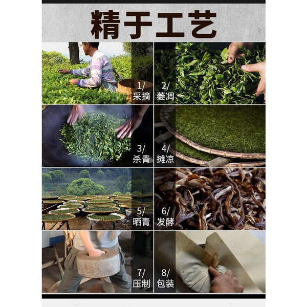 Year Lao Tong Zhi 9948 Raw Pu Er Tea Yunnan Haiwan Old Comrade Pu-erh 357g