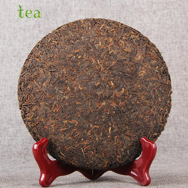 HelloYoungTea 2020 Yunnan Pu'er Ripe Tea, Classic Inherited Flavor, Aged in 357g Cake, Pure Menghai Ancient Tree Ingredients