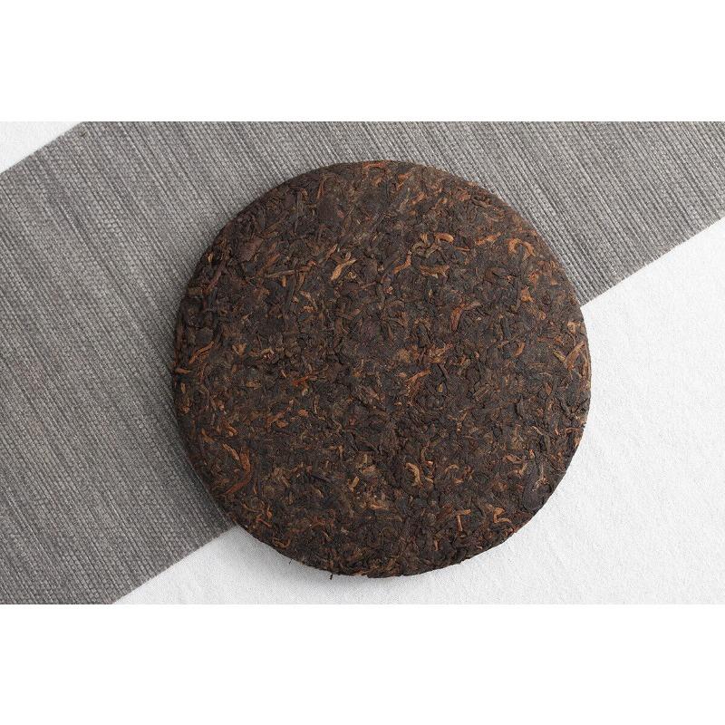 357g Yunnan Puerh Ripe Tea Dry Storage Ripe Tea Menghai Flavor Seven Seed Cake
