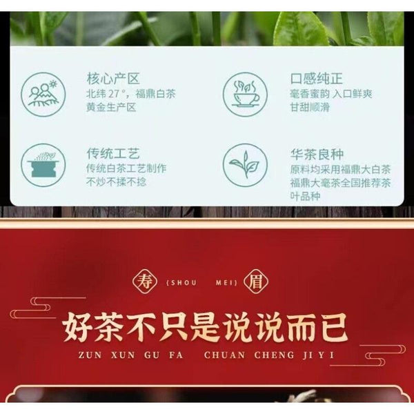 HelloYoungTea 100g Fuding White Tea Old Shoumei Aged Jujube Herbal White Tea Small Cake