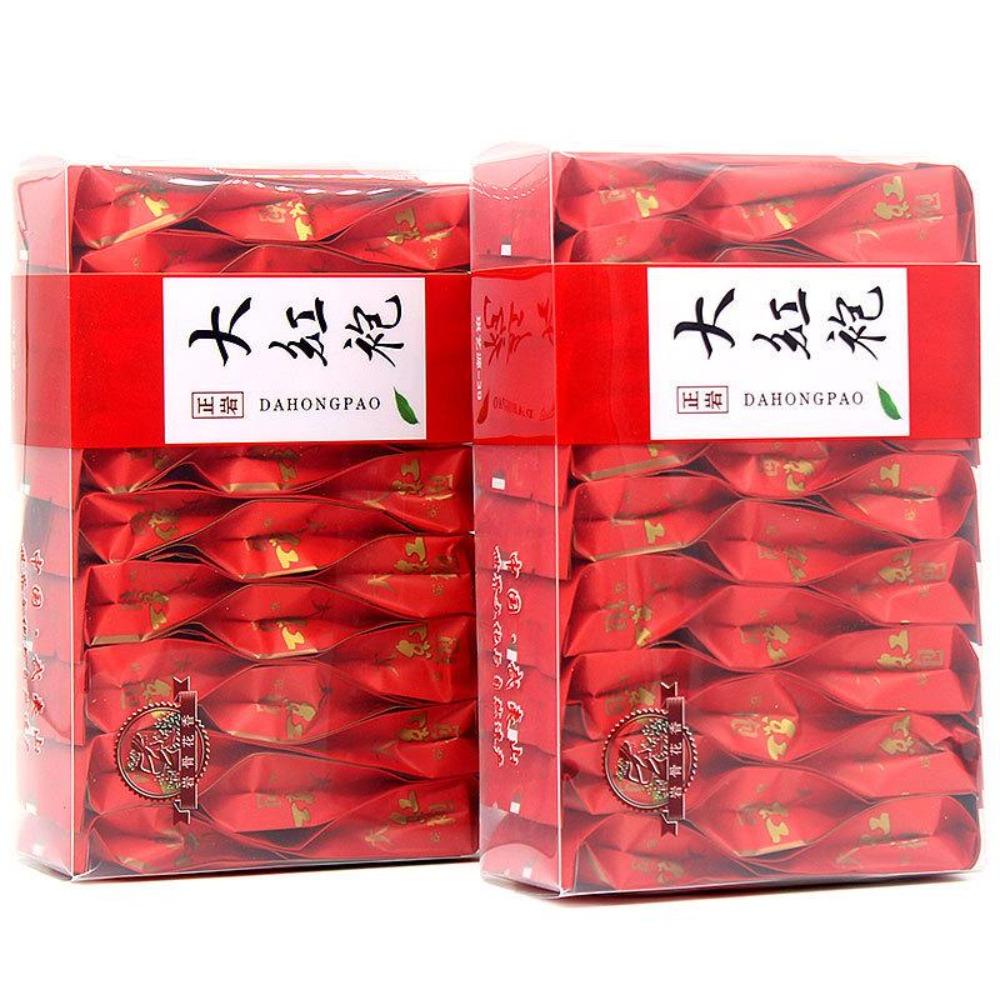 HelloYoungTea Da Hong Pao Rock Tea Strong Aroma Oolong Cinnamon PVC Box Office Tea