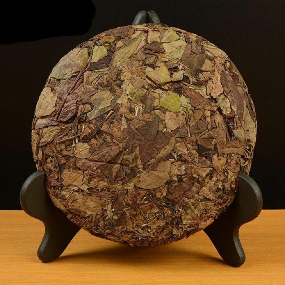 Fuding White Tea Cake Organic Premium Aged Shou Mei Long Life Eyebrow Cake 350g 福鼎有机优质陈年寿眉白茶饼 350克