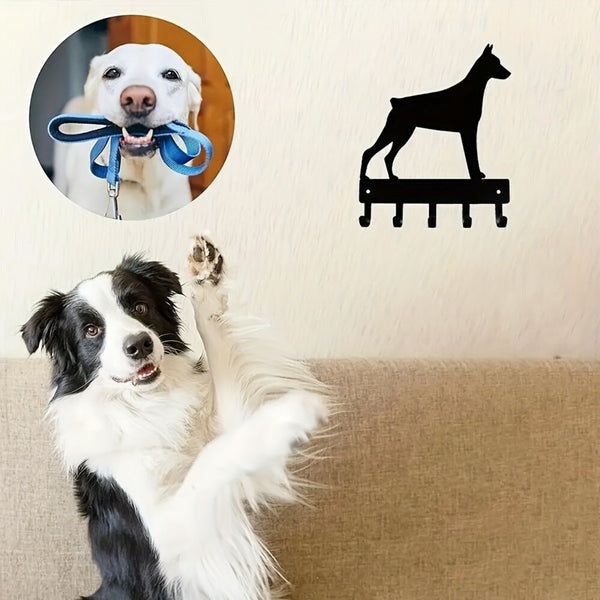 Trendy Wall Mounted Doberman Dog Hook - Best Seller Key Hooks & Towel Rack | Keychain Holder, Key Hanger, Stylish Wall Decor, Easy Install.key hooks.