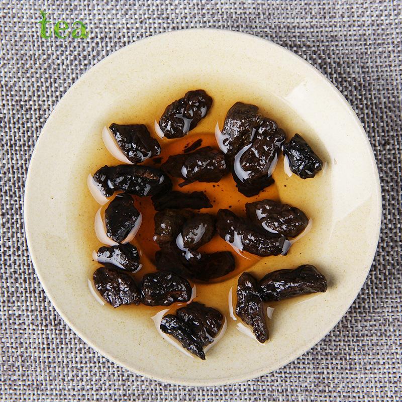 HelloYoungTea Aged Pu'er Tea, Menghai Jelly Aroma Crushed Silver Tea, Fossilized Aged Pu'er Aroma, Bulk Ripened Tea 500g