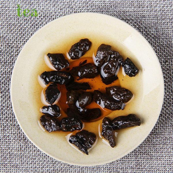 HelloYoungTea Aged Pu'er Tea, Menghai Jelly Aroma Crushed Silver Tea, Fossilized Aged Pu'er Aroma, Bulk Ripened Tea 500g