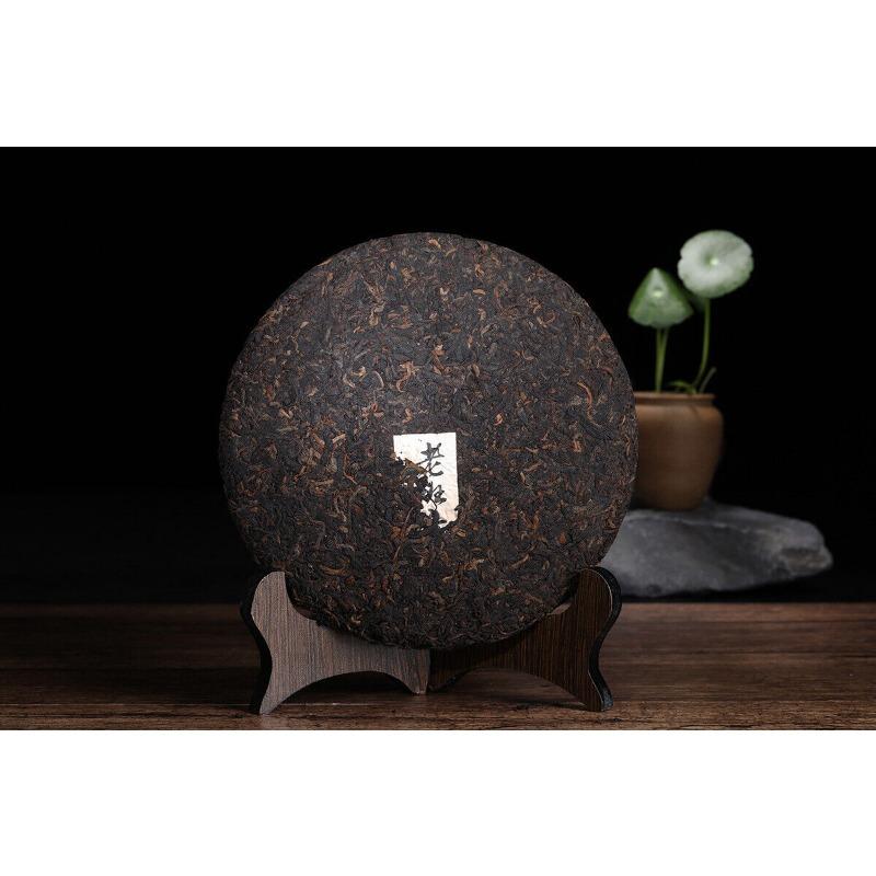 357g Yunnan OldPanzhang Puerh Ripe Tea Cake Menghai Flavor Pure Material