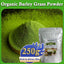 HelloYoung Unsweetened Premium Organic Barley Grass Powder 250g Energy Booster Organic Grass Powder, 100% Natural Superfood, Vegan, Gluten Free