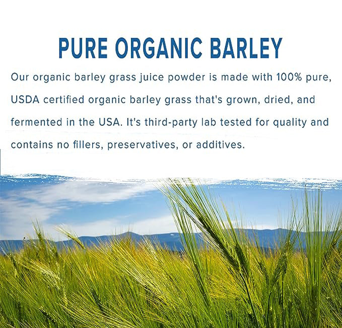 HelloYoung Organic Barley Grass Powder original 250g barley grass official store pure organic barley 100% Pure&Natural I Nutritionally Complete I Mix into Smoothie or Juice