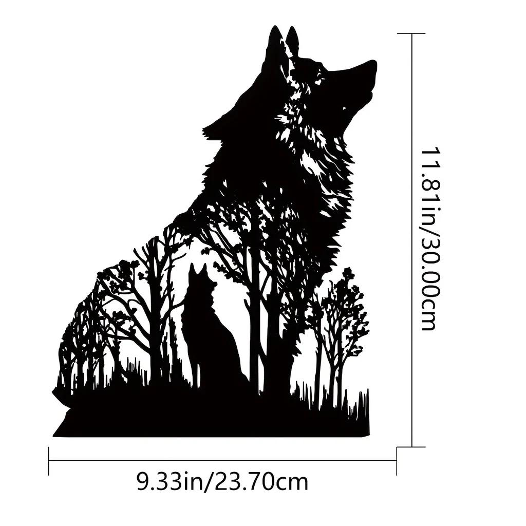 CIFbuy™ Iron Midnight Hound Wall Sculptures - Stylish Decor for Kids' Rooms, Kindergartens, Nurseries & Bedrooms, Enhances Spaces with Sculptural Charm, Wall Sculptures.