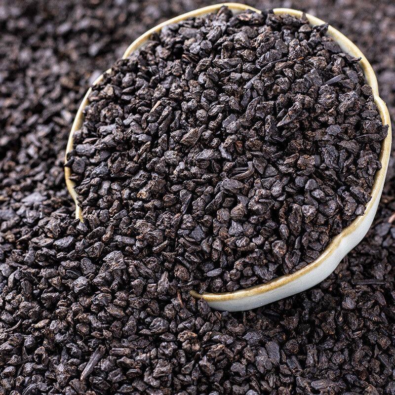 HelloYoungTea Yunnan Menghai Old Ripe Pu'er Tea Glutinous Fragrant Tea Fossil Broken Silver