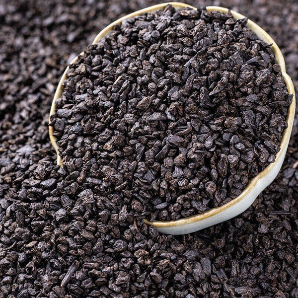 HelloYoungTea Yunnan Menghai Old Ripe Pu'er Tea Glutinous Fragrant Tea Fossil Broken Silver