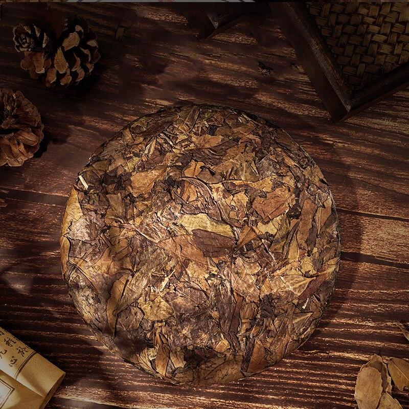 HelloYoungTea Yunnan Shou Pu-erh Old Tea Cake 2013 Fujian White Tea Shou Mei White Chinese Tea Herbal Floral Aroma Bai Cha Chinese Tea Cake 350g