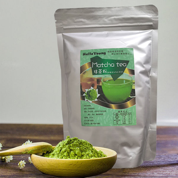HelloYoung matcha green tea powder Grade Matcha Green Tea - First Harvest Organic Matcha Green Tea Powder Premium Powder for matcha latte, matcha smoothie | Caffeine, L-Theanine, No added sugar