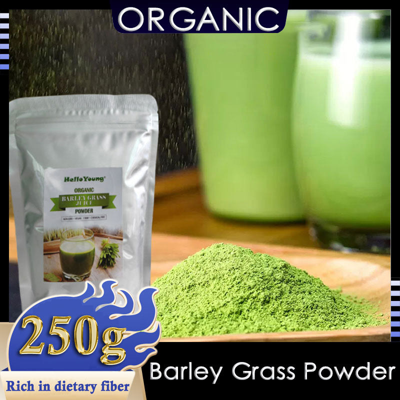 HelloYoung HelloYoung Imported Unsweetened Premium Organic Barley Grass Non-GMO, Finely Ground Whole Dried Young Leaves, Pure, Kosher Main image