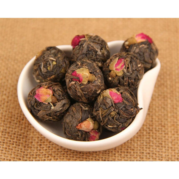 HelloYoungTea Puer Ancient Tree Handmade Rose Flower Tea 500g Green Food Grade