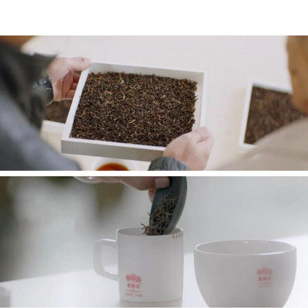 HelloYoungTea Haiwan Lao Tong Zhi Old Comerade 7548 Pu-erh Tea Cake Sheng 2021 357g Raw Pu'er