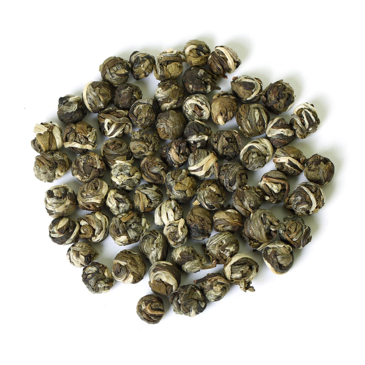 HELLOYOUNG 30Pcs*8g Supreme Jasmine Dragon Pearl Loose Green Tea Hand Roll