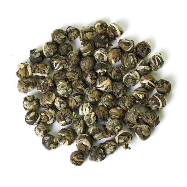 HELLOYOUNG 30Pcs*8g Supreme Jasmine Dragon Pearl Loose Green Tea Hand Roll