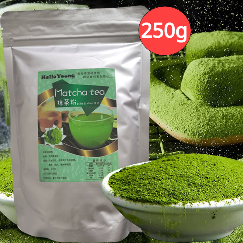 HelloYoung Pure Unsweetened Matcha Powder Keto Low Carb Approved Matcha green tea powder matcha powder for drinks 250g Main image