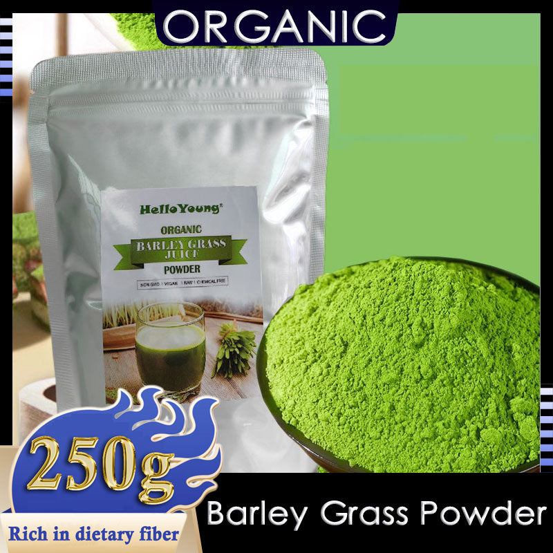 HelloYoung Barley Grass Powder Original 100% healthy Pure Organic Barley for Immunity Support and Whole Food Supplement Main image