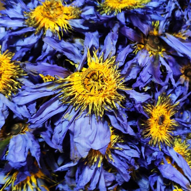 HelloYoungTea 2023 New Blue Lotus Flower Tea, Fresh Egyptian Blue Water Lilies, Dried Blue Lotus Flowers, 50g 2023年新品蓝莲花茶，埃及新鲜蓝睡莲，干蓝莲花，50克