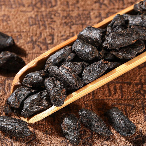 HelloYoungTea Yunnan Pu'er Tea Glutinous Rice Fragrant Tea Fossil Ripe Tea Menghai Old Tea