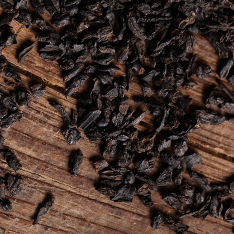 HelloYoungTea Glutinous Rice Fragrance Crushed Silver Tea Fossil Yunnan Pu'er Ripe Tea 500g