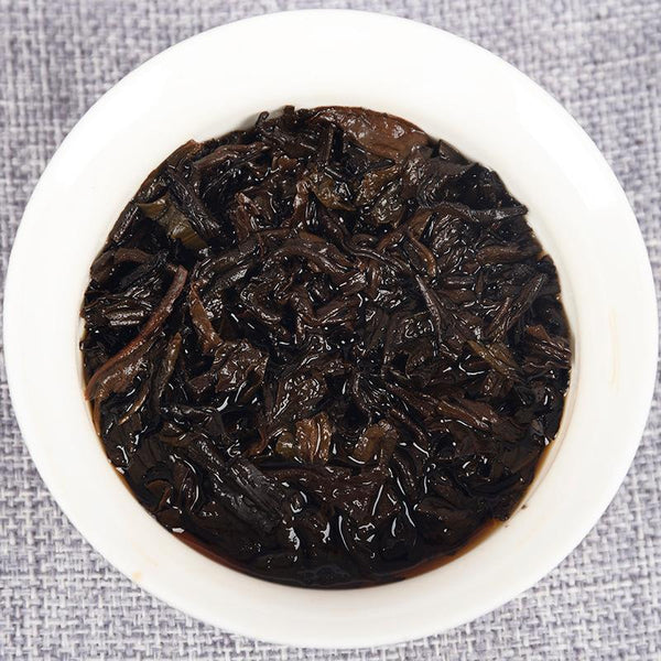 250g Yunnan Pu'er Tea Ripe Tea Golden Bud Ripe Brick Weight Loss Healthy Drink