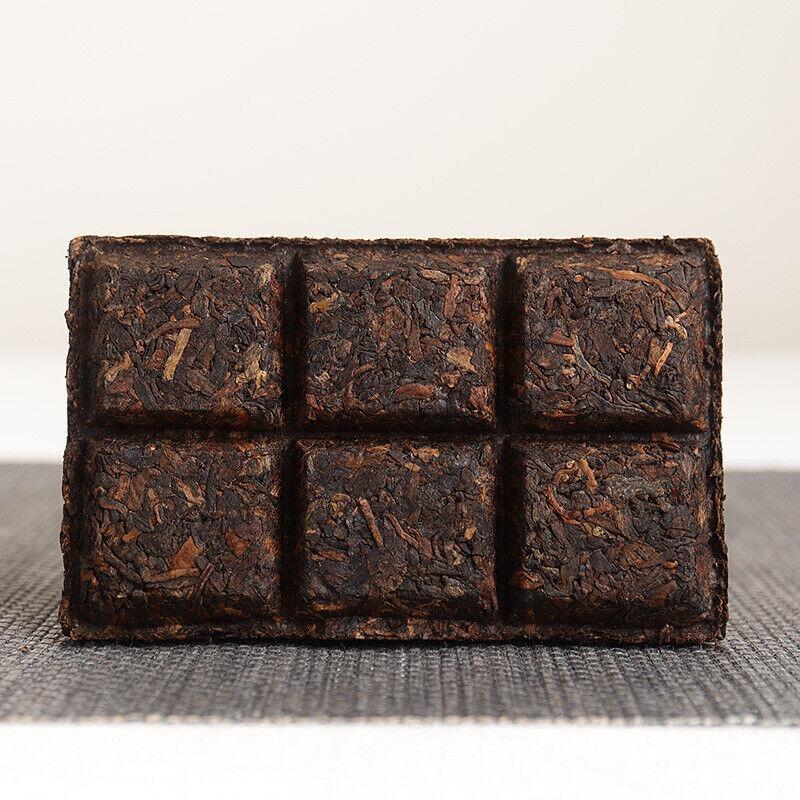 HelloYoungTea 50g Banzhang Golden Bud Cooked Brick Aged Palace Ripe Tea Yunnan Puerh Tea,