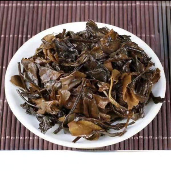 HelloYoungTea 350g Organic Shoumei White Tea Cake Premium Aged Chinese Old Tea