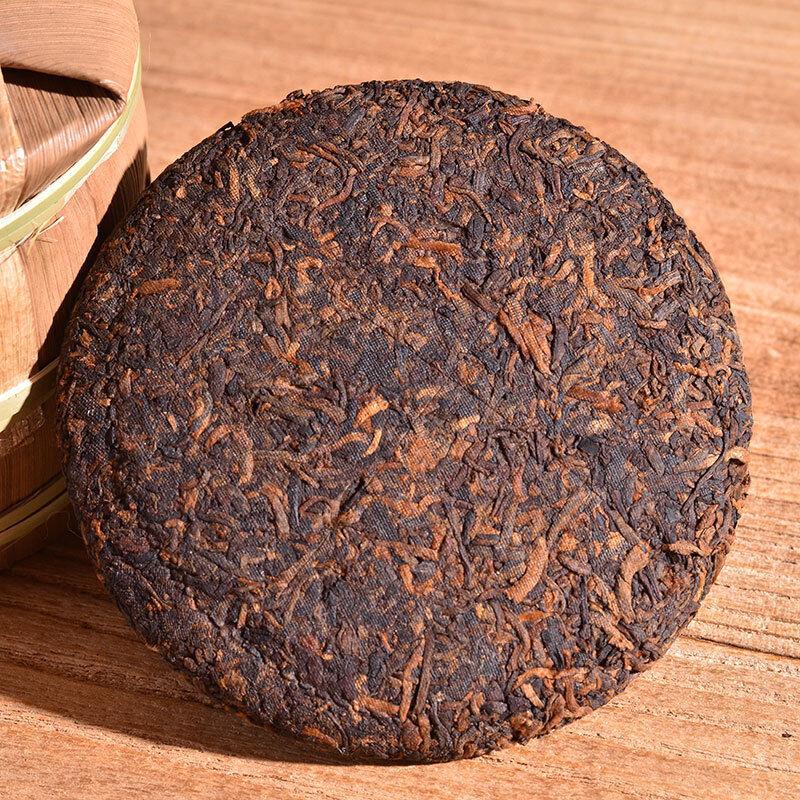 HelloYoungTea Yunnan Pu'er Ripe Tea Cake 100g Palace Small Cake Pu'er Tea