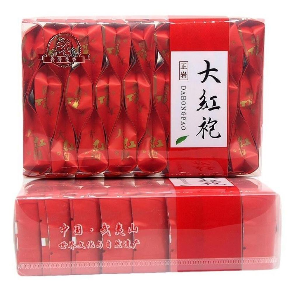 HelloYoungTea Da Hong Pao Rock Tea Strong Aroma Oolong Cinnamon PVC Box Office Tea